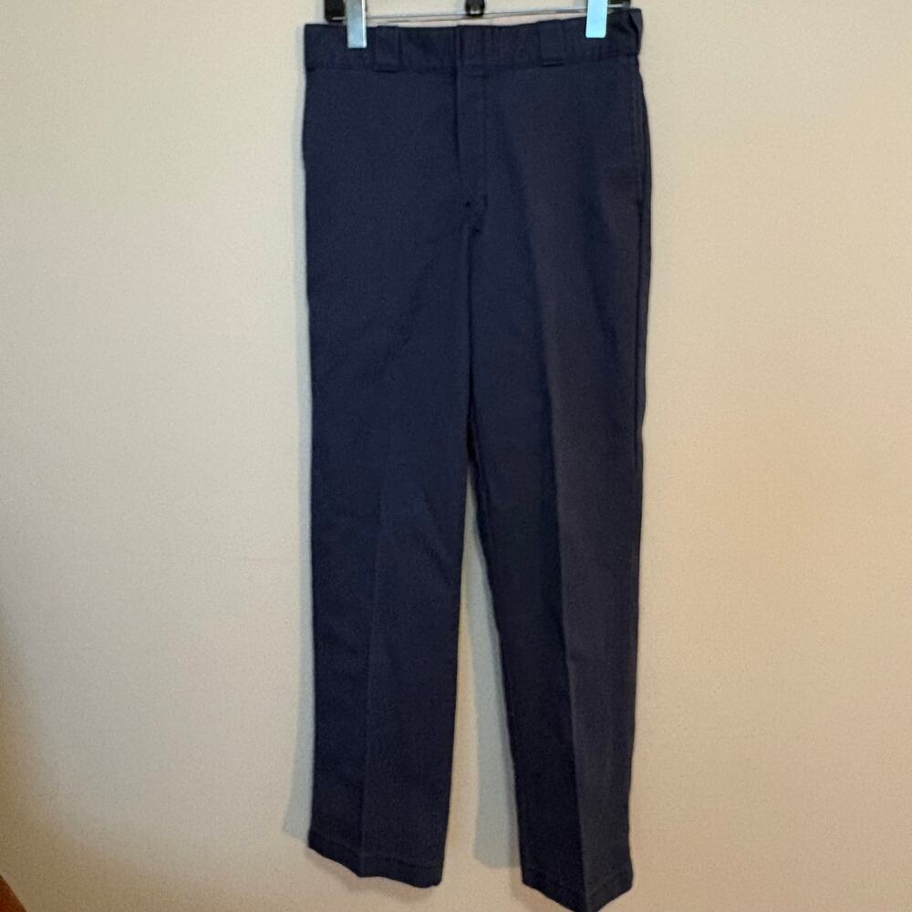 Dickies 874 Original Fit Work Pants 32x32 Navy Blue Twill Straight Leg 874NV